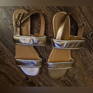 J. Crew Metallic Gold Women's Sandals